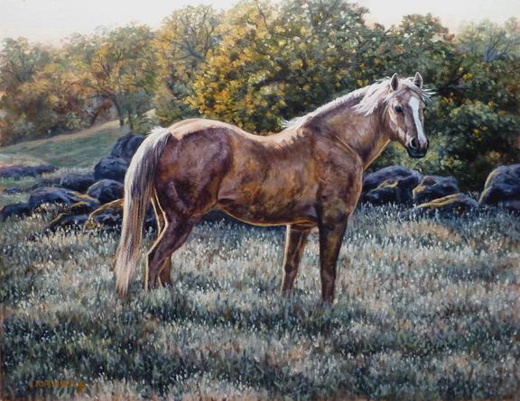 Horse, Sorrel, Paint Horse, Foals, Palomino, Horse Painting, Horse Art, Nature Art, Western Art, Western Paintings, Western Horse Paintings, Nature Art, Leslie Kirchner, Leslie Kirchner Art